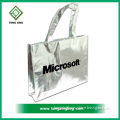 2017 High Quality Promotional new design metallic laminated non woven tote bag